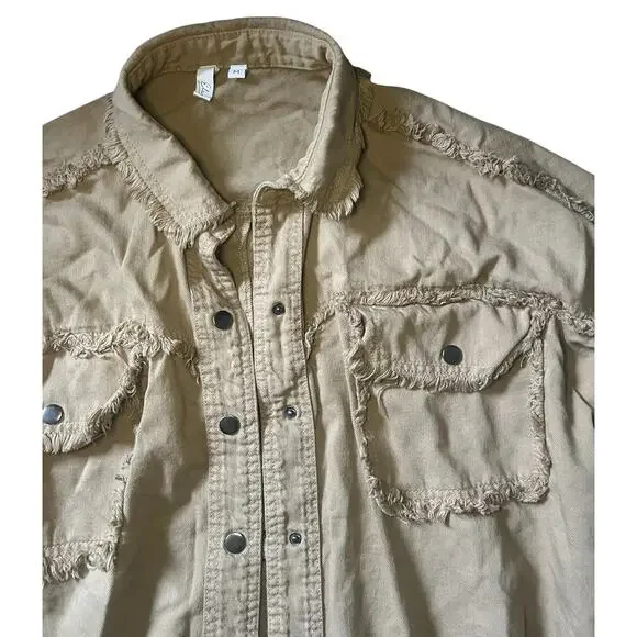 Elan Devan Rock & Roll Tan Jacket Size Medium Womens - Picture 4 of 5